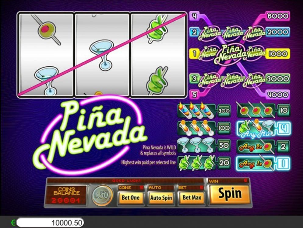 Pina Nevada Videoslot