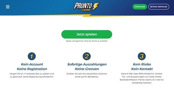 Echtgeld Casino mit Bank-ID Registrierung