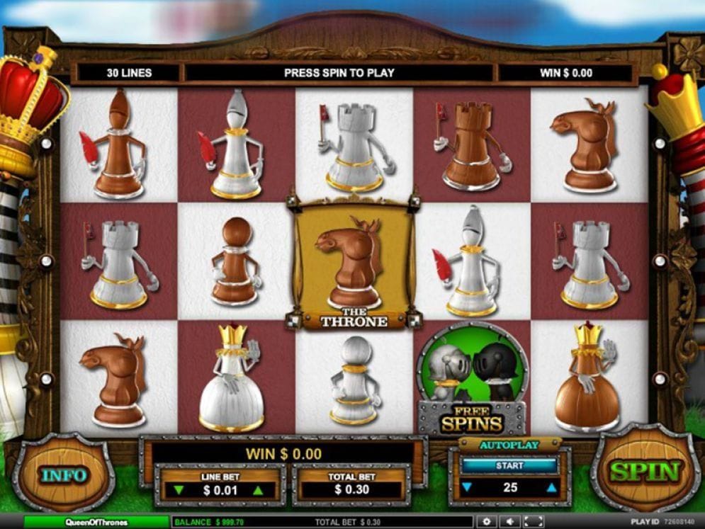 Queen Of Thrones online Videoslot
