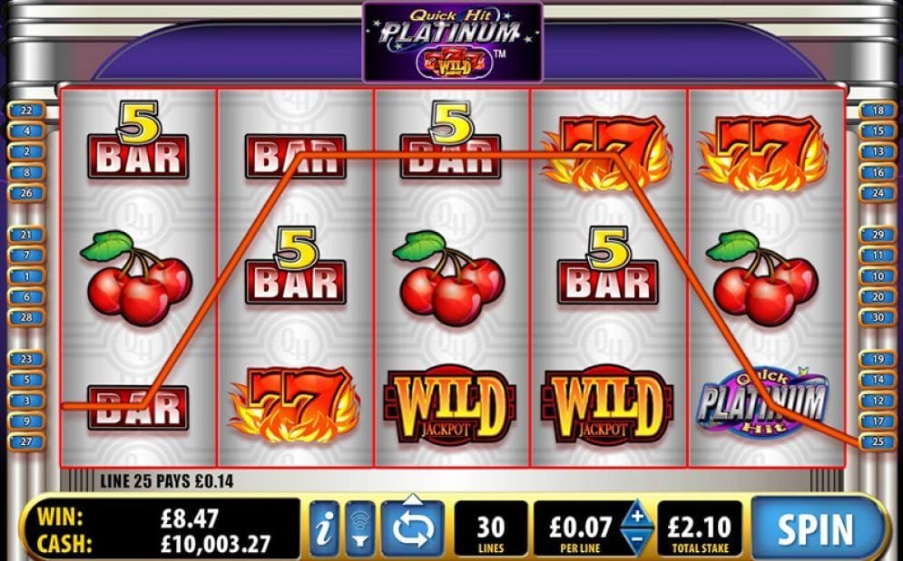 Quick Hit Platinum online Geldspielautomat