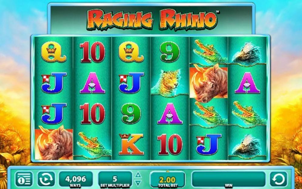 Raging Rhino online Videoslot