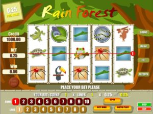 Rain Forest Videoslot online spielen
