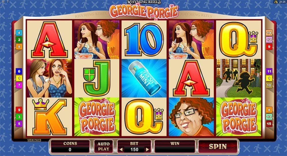 Rhyming Reels Georgie Porgie online Automatenspiel