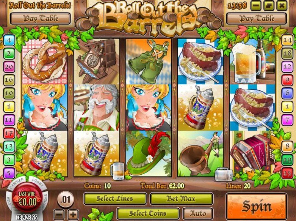 Roll Out the Barrels online Casino Spiel