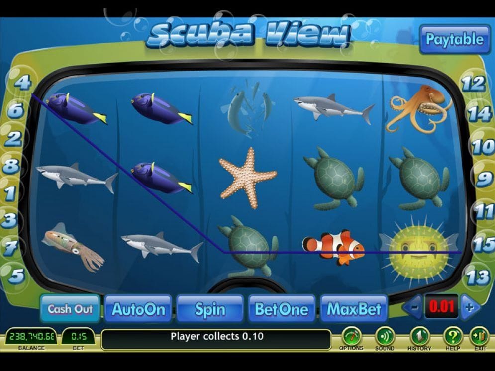 Scuba View Bonus Game Casinospiel