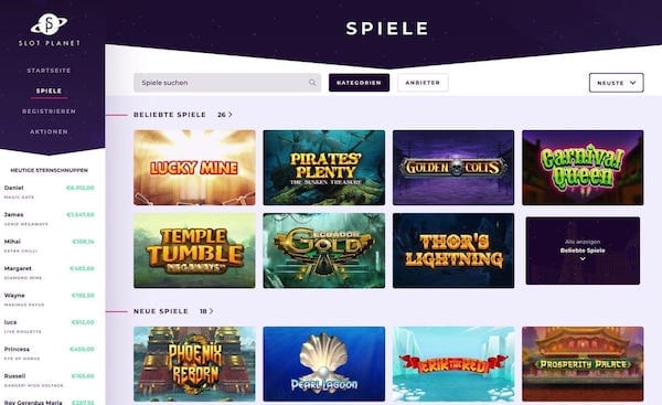 Slot Planet schenkt Freispiele für Dead or Alive und Starburst