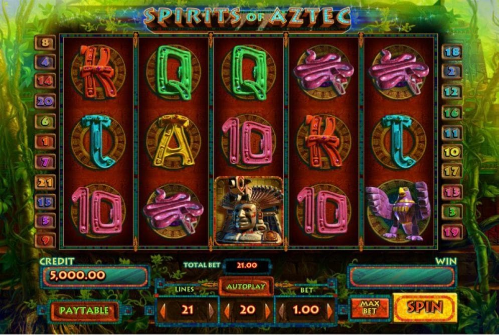 Spirits of Aztec online Video Slot