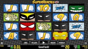 SuperHeroes Slotmaschine freispiel