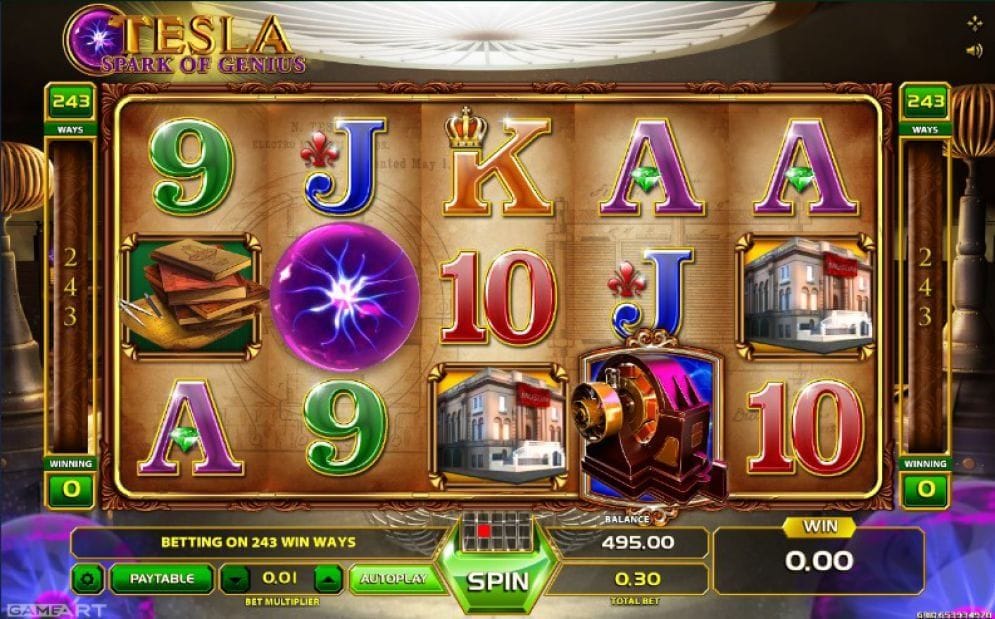 Tesla: Spark Of Genius Automatenspiel