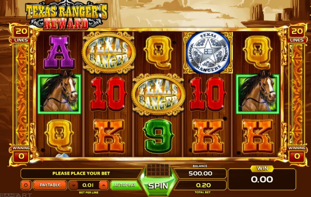 Texas Ranger's Reward online Slotmaschine