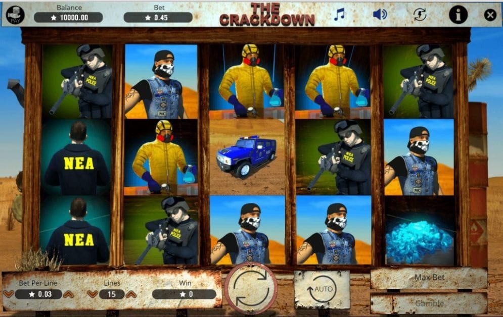 The Crackdown online Geldspielautomat