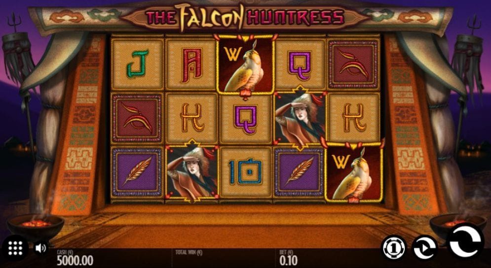 The Falcon Huntress online Videoslot