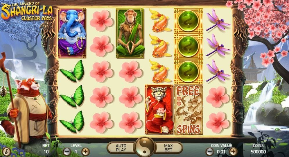 The Legend of Shangri-La: Cluster Pays online Video Slot
