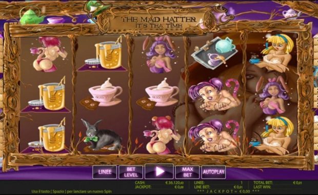 The Mad Hatter Videoslot online spielen