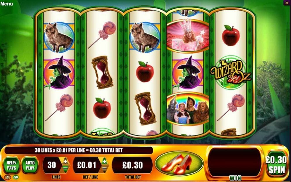 The Wizard of Oz Ruby Slippers Spielautomat