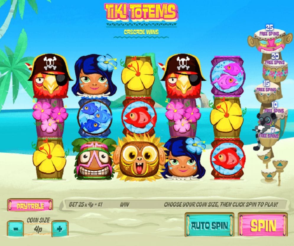 Tiki Totems online Video Slot