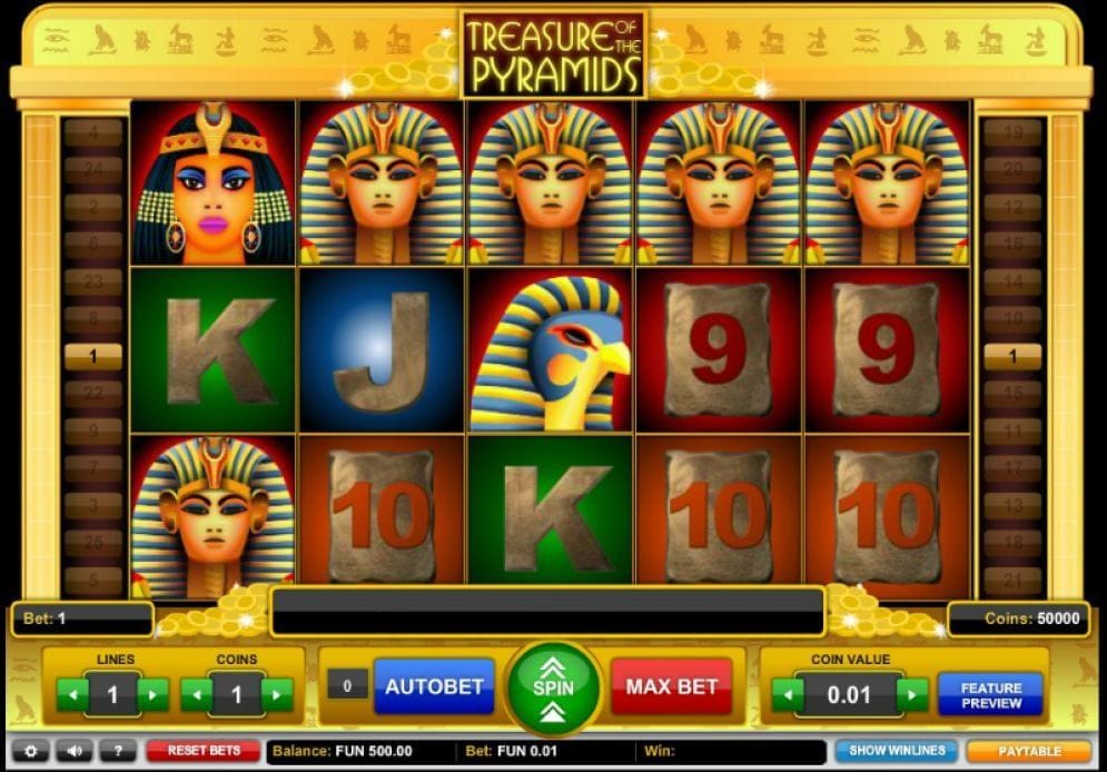 Treasure of the Pyramids online Video Slot