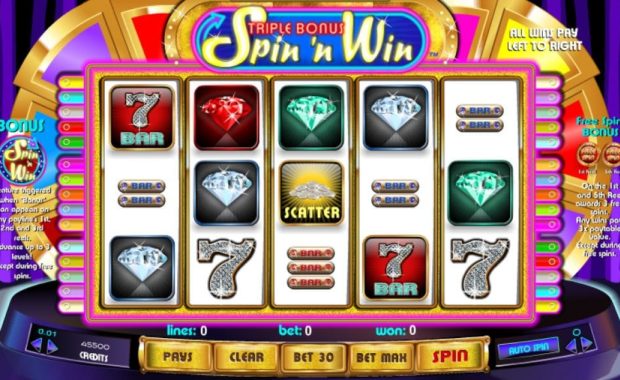 Triple Bonus Spin 'n Win Spielautomat kostenlos spielen