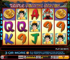 Triple Fortune Dragon Video Slot kostenlos spielen