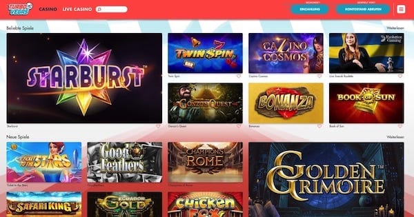 Turbo Vegas ohne Registrierung und Konto - Spieler Erfahrungen