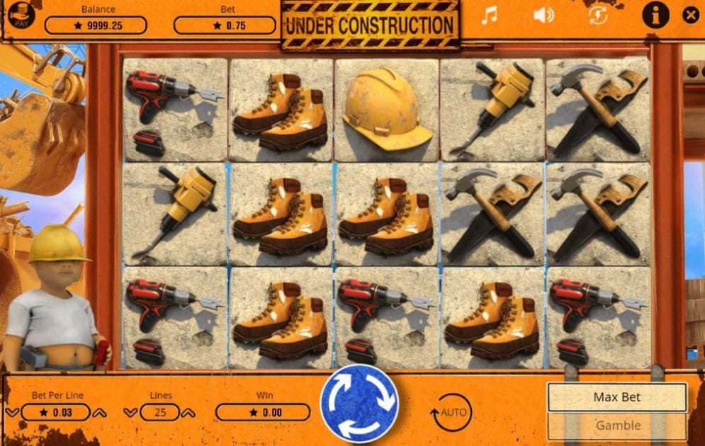 Under Construction online Slotmaschine