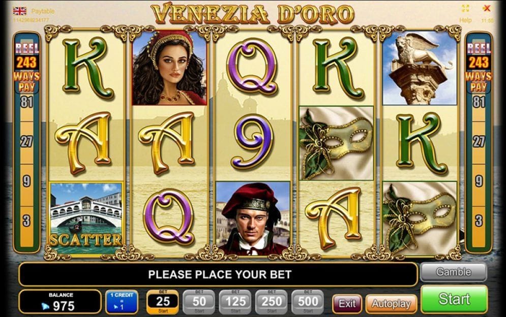 Venezia D'Oro online Video Slot