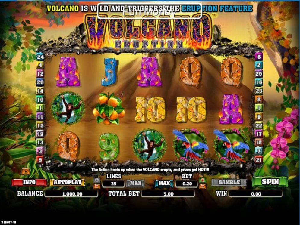 Volcano Eruption online Slotmaschine