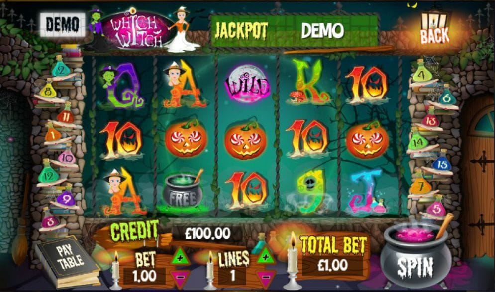 Which Witch online Slotmaschine