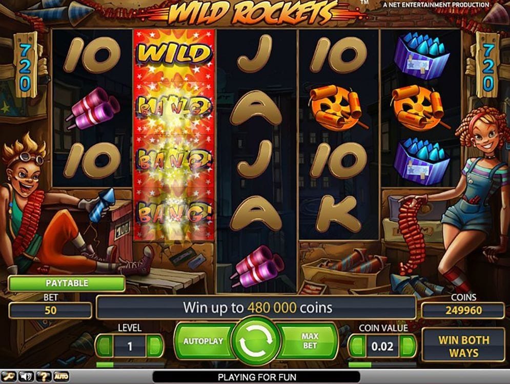 Wild Rockets online Videoslot