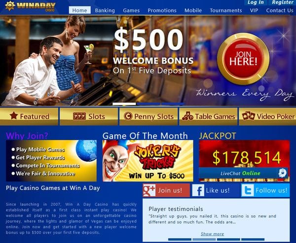 Win A Day Casino im Test