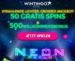 50 Freispiele mit Aktionscode WIN50 (min. 10€ Einzahlung) + 4 Mal 100% Einzahlungsbonus bis zu 100€