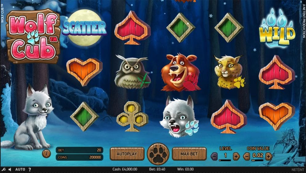 Wolf Cub Videoslot
