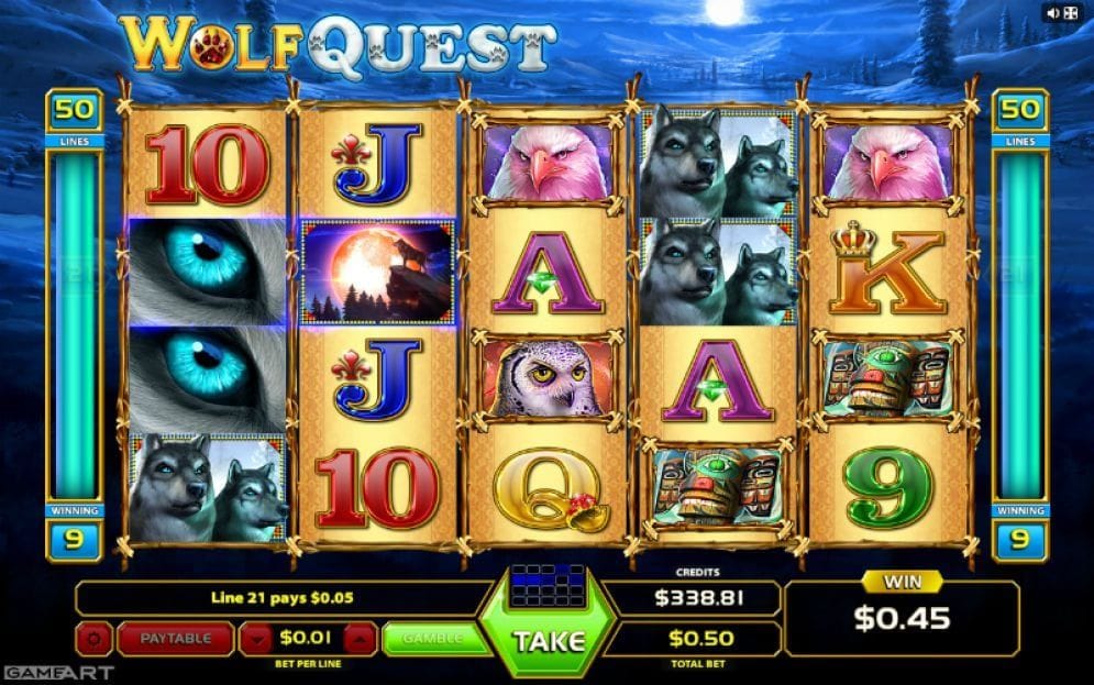 Wolf Quest online Videoslot