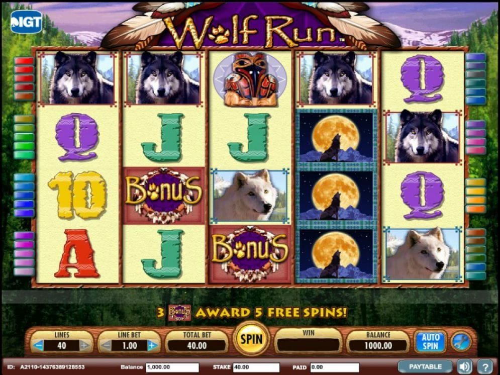 Wolf Run Slotmaschine