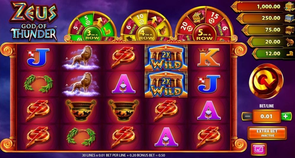 Zeus God of Thunder Slotmaschine