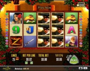 Zorro: The Tale of the Lost Gold Casinospiel online spielen